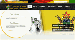 Desktop Screenshot of mines.gov.zw