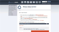 Desktop Screenshot of help.mines.edu