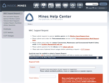 Tablet Screenshot of help.mines.edu